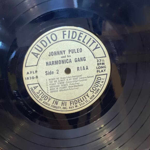 Johnny Puleo And His Harmonica Gang (Vinyl, 1957) Audio Fidelity AFLP 1830 VG+ - Picture 10 of 10